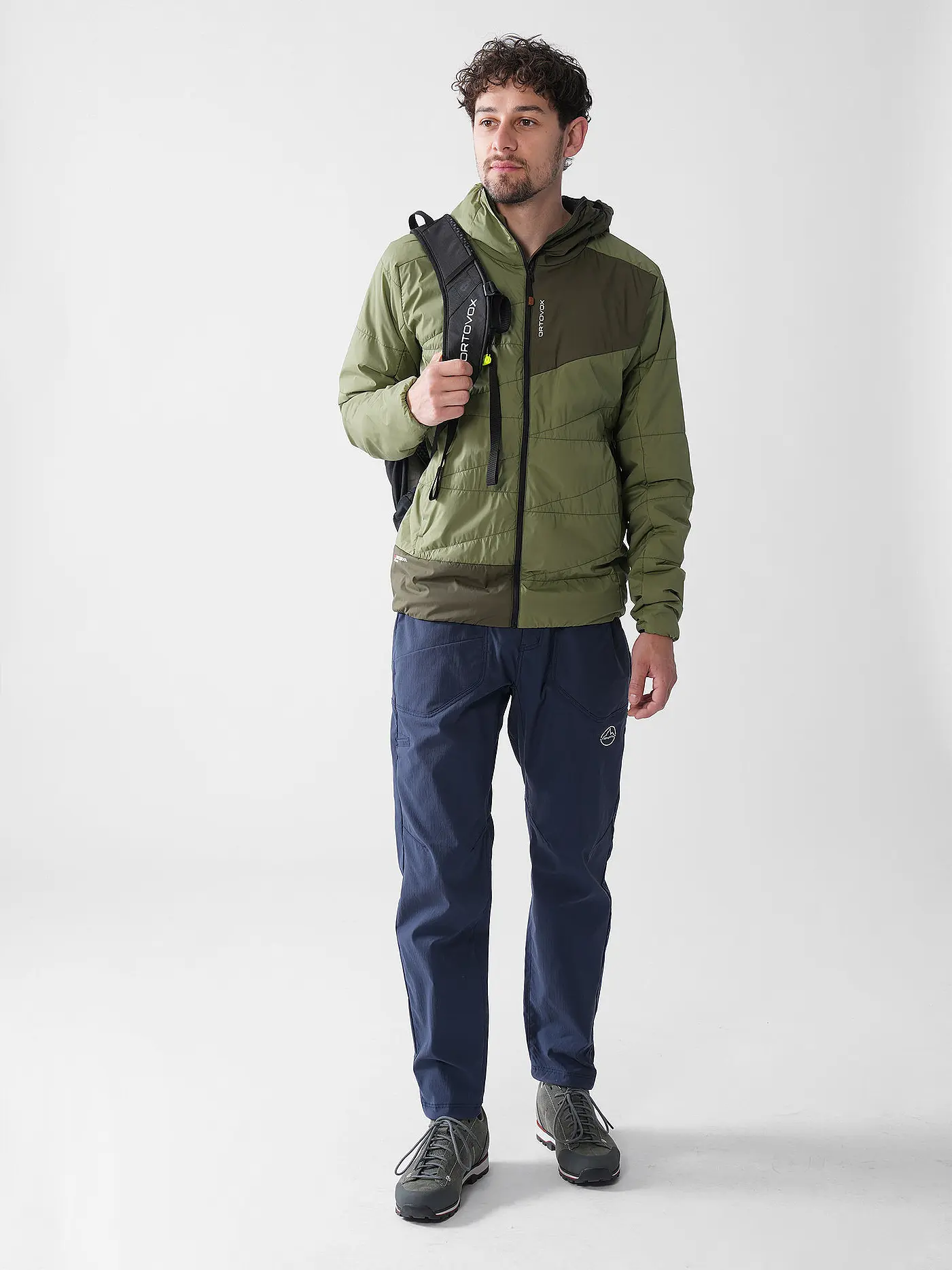 ORTOVOX | Herren Touren Isojacke Piz Duan SW Hoodie | olive
